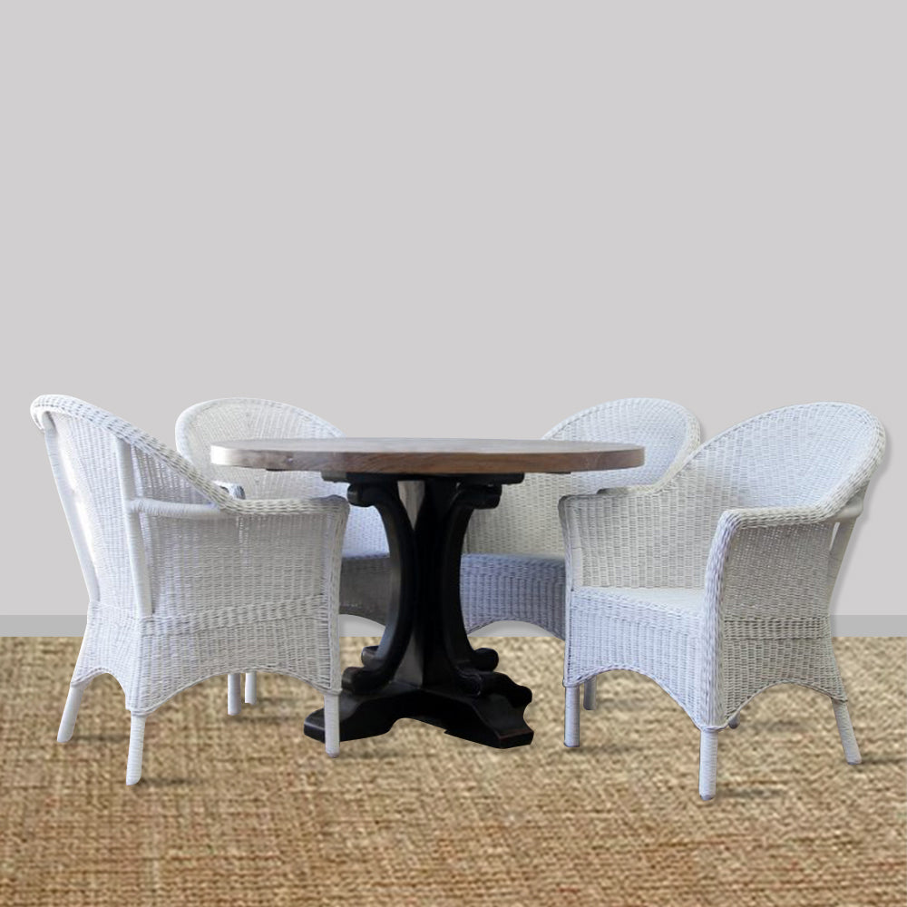 サントリーニ織りチェア – ホワイト