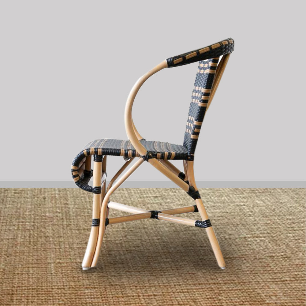 Beachcomber Woven Chair – Black / Taupe