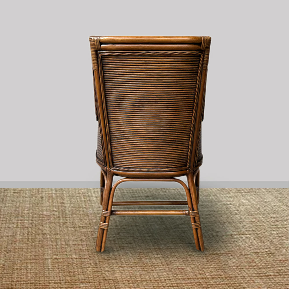 Driftwood Rattan Carver – 4 Chair Set in Brown Wash