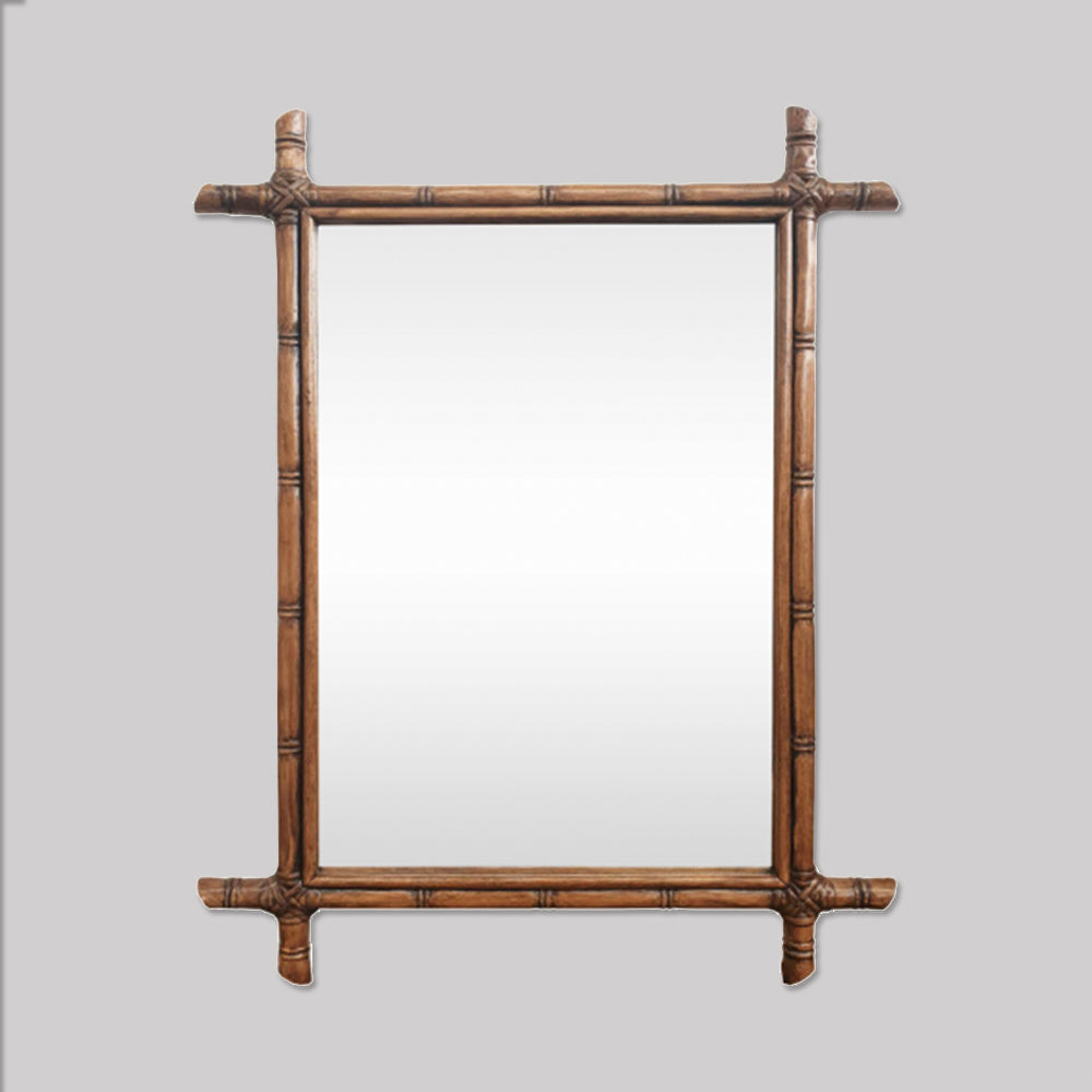 Bamboo Grove Mirror - Brown Wash