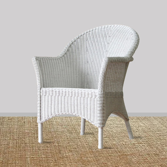 Santorini Woven Chair – White