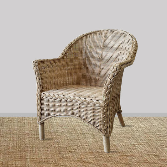 Santorini Woven Chair (Plait Arm) – Natural