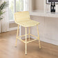 Coastal Comfort Rattan Barstool