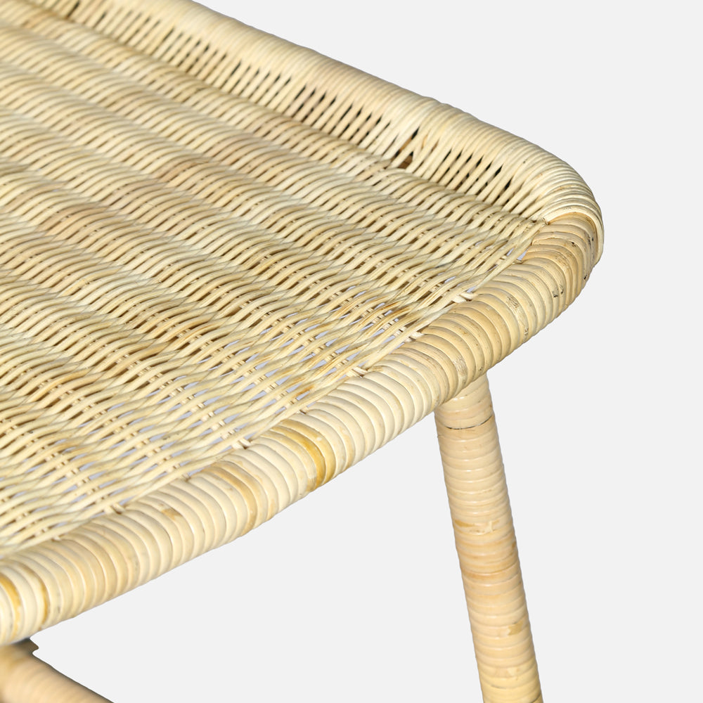 Coastal Comfort Rattan Barstool