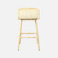 Coastal Comfort Rattan Barstool