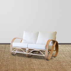 Coastal Retreat Rattan Sofa