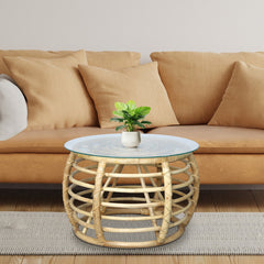 Driftwood Delight Rattan Table