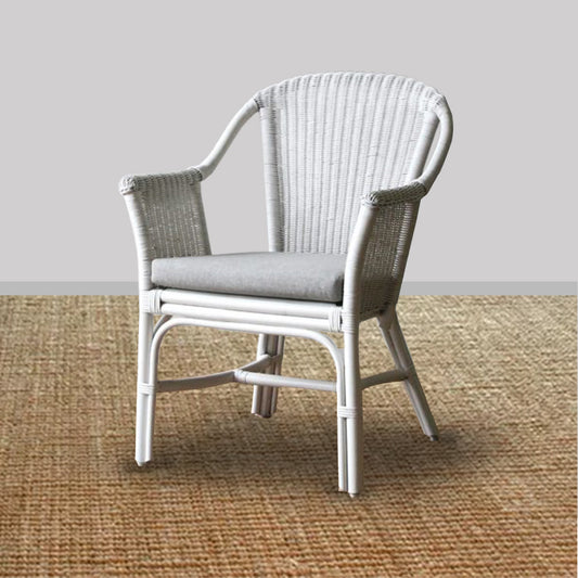Hampton Woven Chair – White