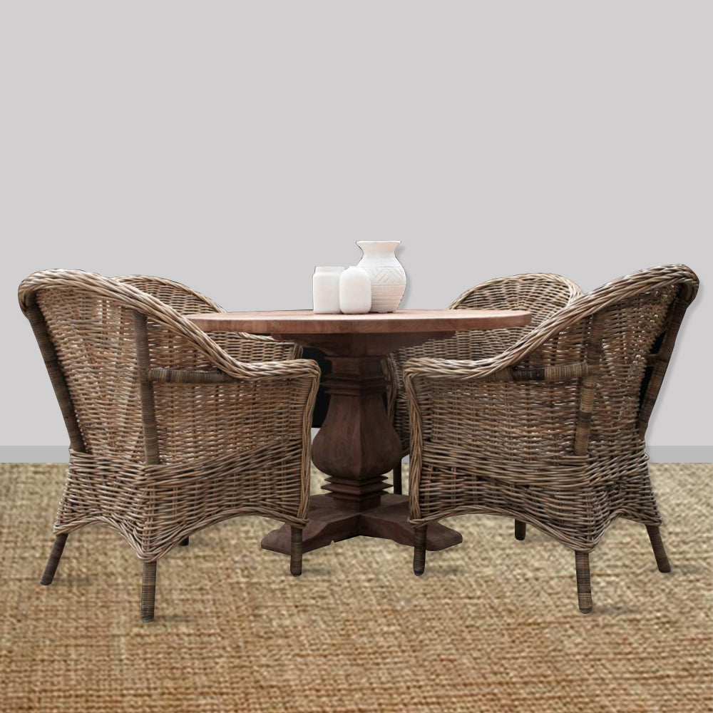 Santorini Woven Chair – Hampton Grey