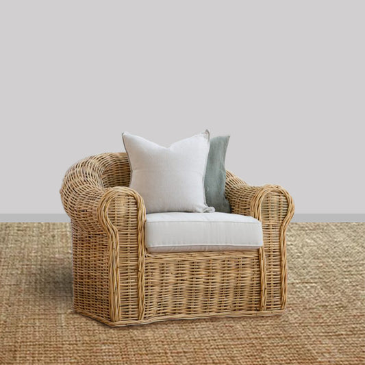Solace Rattan Armchair – Natural