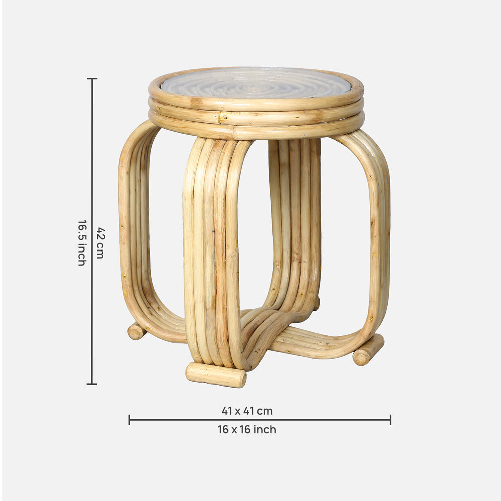 Tranquil Tides Rattan Side Table