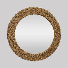 Coastal Braid Round Mirror