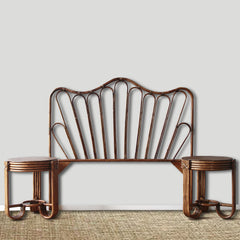 French Cottage Bedhead & Side Table