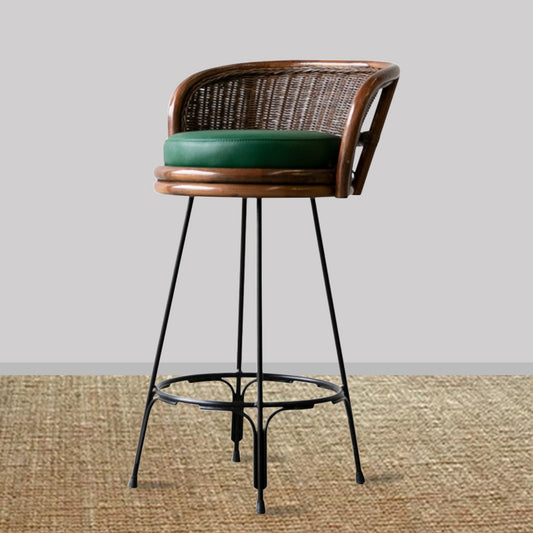 Serenity Woven Barstool- Brown Wash